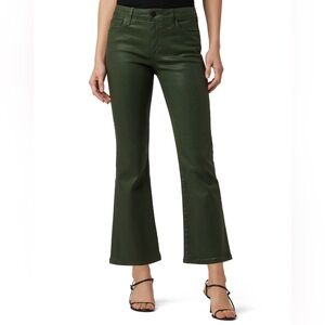 Joe's Coated Ankle Crop Bootcut Jeans - size 28 - olive